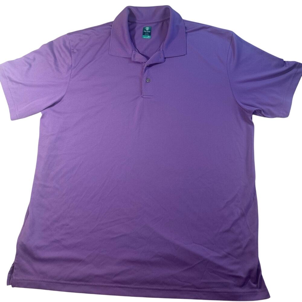 Pro Tour Polo Shirt Mens size XXL Purple Golf Performance Moisture Wicking